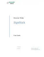 Discover Video SignStick User Manual preview