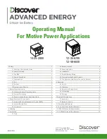 Предварительный просмотр 1 страницы DISCOVER 12-36-6700 Operating Manual