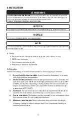 Preview for 15 page of DISCOVER DLP-GC2-12V Installation And Operation Manual