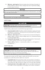 Preview for 12 page of DISCOVER LITHIUM BLUE DLB-G24-12V Installation And Operation Manual