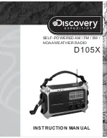 Preview for 1 page of Discovery Expedition D105X Instruction Manual