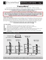 Preview for 1 page of DiscreteHeat ThermaSkirt Installation Instructions Manual