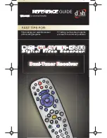 Preview for 1 page of Dish Network Dish Player-DVR Quick Reference Manual