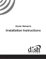 Dish Network Home Network Installation Instructions Manual preview