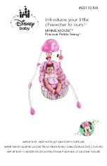 Disney baby MINNIE MOUSE Precious Petals Swing Instructions Manual preview