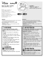 Preview for 1 page of Disney baby Safety 1st Music & Lights WA056 User Manual