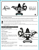 Preview for 3 page of Disney Aladdin AD-106 Manual