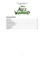 Preview for 1 page of Disney Alice in Wonderland for Nintendo DS Introduction Manual