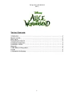 Disney Alice in Wonderland for Wii User Manual preview