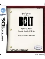 Disney Bolt Episode #332 Instruction Booklet preview