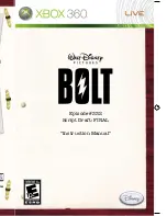 Disney Bolt for Xbox 360 Instruction Manual предпросмотр