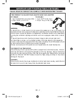 Preview for 3 page of Disney C7100PDE User Manual