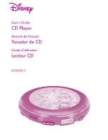 Disney DCD6005-P User Manual preview