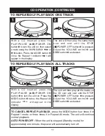 Preview for 12 page of Disney DCD6005-P User Manual