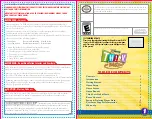 Предварительный просмотр 2 страницы Disney Nintendo Wii TH!NK Fast Instruction Booklet