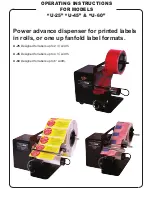 Preview for 1 page of Dispens-a-Matic U-25 Operating Instructions