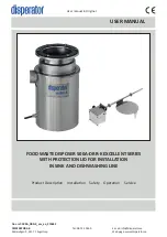 Preview for 1 page of disperator 500A-DRR-K EXCELLENT Series User Manual