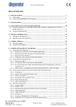 Preview for 5 page of disperator 500A-DRR-K EXCELLENT Series User Manual