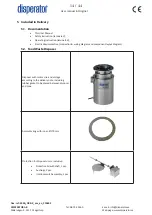 Preview for 14 page of disperator 500A-DRR-K EXCELLENT Series User Manual