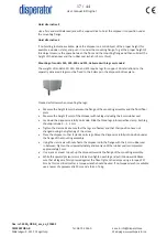 Preview for 17 page of disperator 500A-DRR-K EXCELLENT Series User Manual