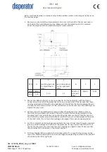 Preview for 20 page of disperator 500A-DRR-K EXCELLENT Series User Manual