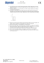 Preview for 43 page of disperator 500A-DRR-K EXCELLENT Series User Manual