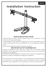 Preview for 1 page of Display Mount Pro CURVE-D-STAND Installation Instruction