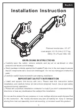 Предварительный просмотр 1 страницы Display Mount Pro GS-002-WALL Installation Instruction