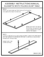 Preview for 5 page of Displays2go BLKDMPTB Assembly & Instruction Manual