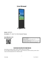 Предварительный просмотр 1 страницы Displays2go DGFSNT55 User Manual