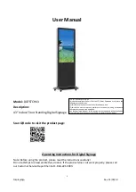 Предварительный просмотр 1 страницы Displays2go DGFSTCH43 User Manual