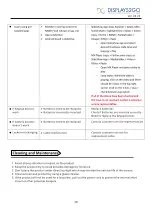 Preview for 28 page of Displays2go DGLCDPEDOK Operating Instructions Manual