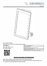 Displays2go DGODPSGN43 Operating Instructions Manual preview