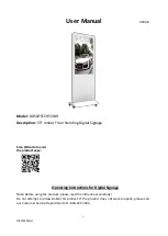 Preview for 1 page of Displays2go DGSNFSTCH55WH User Manual