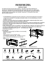 Displays2go HVAWM4290L Instructions предпросмотр