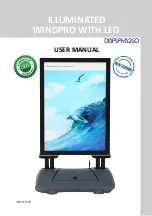 Preview for 1 page of Displays2go ILLUMINATED WINDPRO WITH LED User Manual