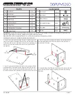 Preview for 1 page of Displays2go LCKDCHTTBK Assembly Instructions