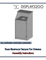 Displays2go LCKDTLCSBK2 Assembly Instructions предпросмотр