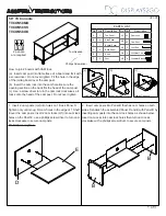 Displays2go TVCON58MO Assembly Instructions предпросмотр