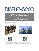 Displays2go VW22WL55 User Manual preview