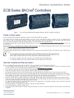 Предварительный просмотр 1 страницы Distech Controls Allure ECB-400 Series Hardware Installation Manual