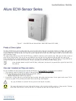 Предварительный просмотр 1 страницы Distech Controls Allure ECW-Sensor Series Installation Manual