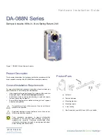 Distech Controls DA-088N Series Hardware Installation Manual предпросмотр