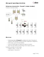 Preview for 17 page of Disty disty-guard Operating Instructions Manual