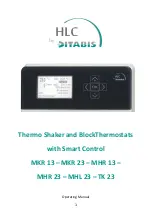 DITABIS HLC MHL 23 Operating Manual preview