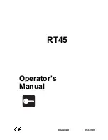 Ditch Witch RT45 Operator'S Manual preview