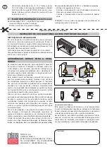 Предварительный просмотр 22 страницы DITEC ARC 1BH Installation And Maintenance Manual