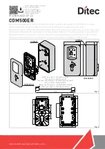 DITEC COM500ER Installation Manual preview