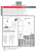 DITEC E1T Installation Manual preview