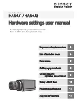 Ditect HAS-U1 Hardware Settings User Manual preview